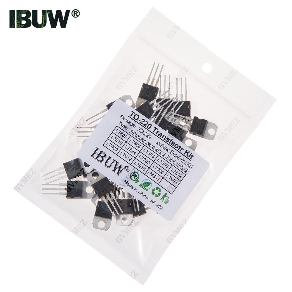 Lm317 Voltage Regulator - 28PCS 14Values TO-220 Transistor Kit (L7805/L7812/LM317