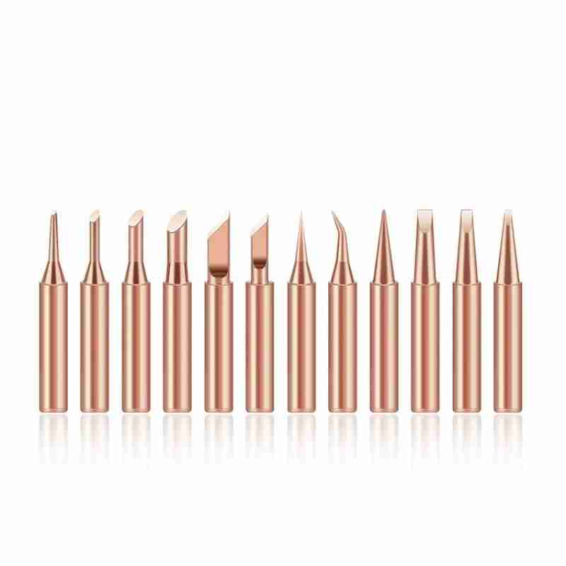 Soldering Iron Kit - 10Pcs Soldering Iron Tip Pure Copper