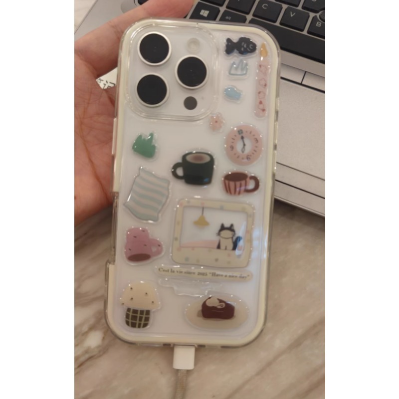 Cute Black Cat Clock Sticker S - Diy For Electronics review and price