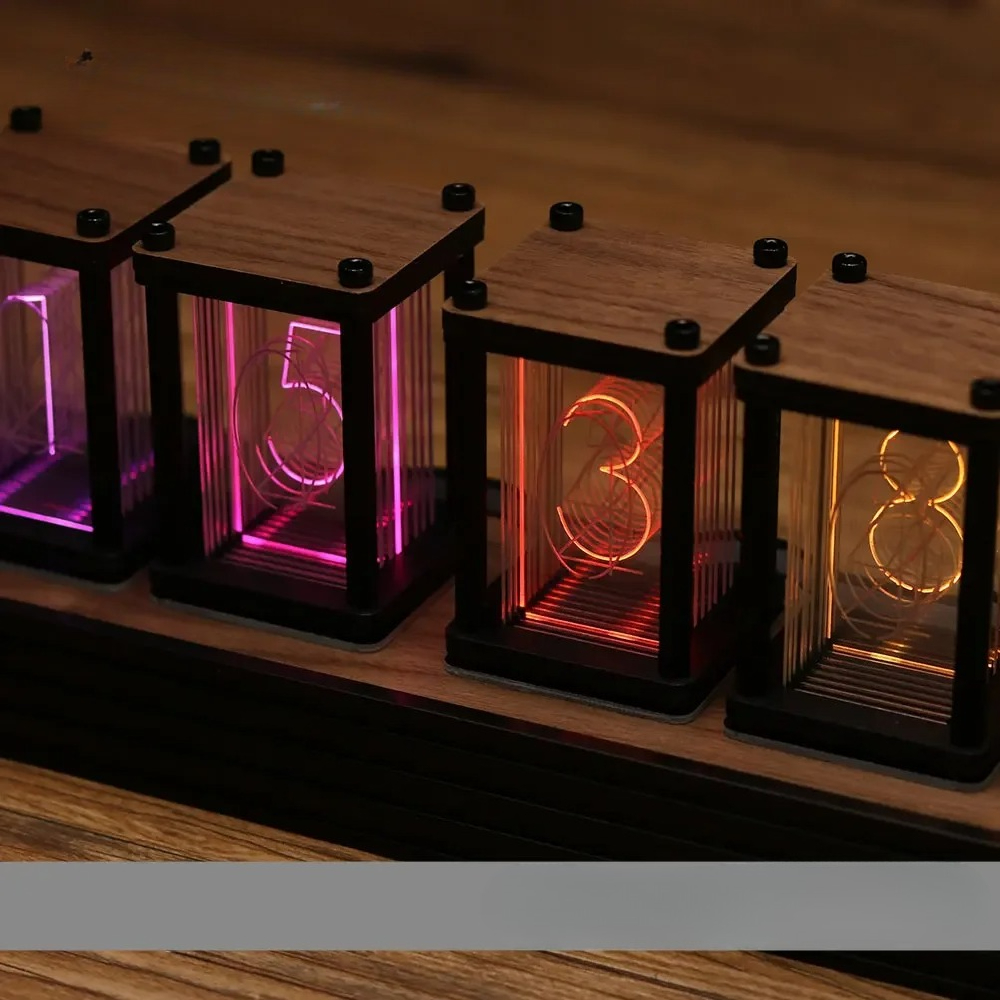 RGB Nixie Tube Clock DIY Table - Diy Electronics Gift Ideas review and price