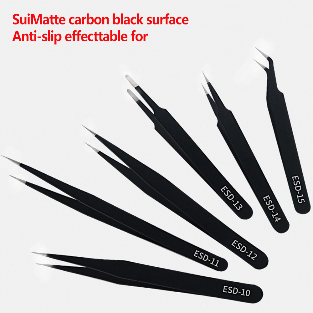 6pcs Precision Tweezers Set ES - Soldering Iron Kit review and price