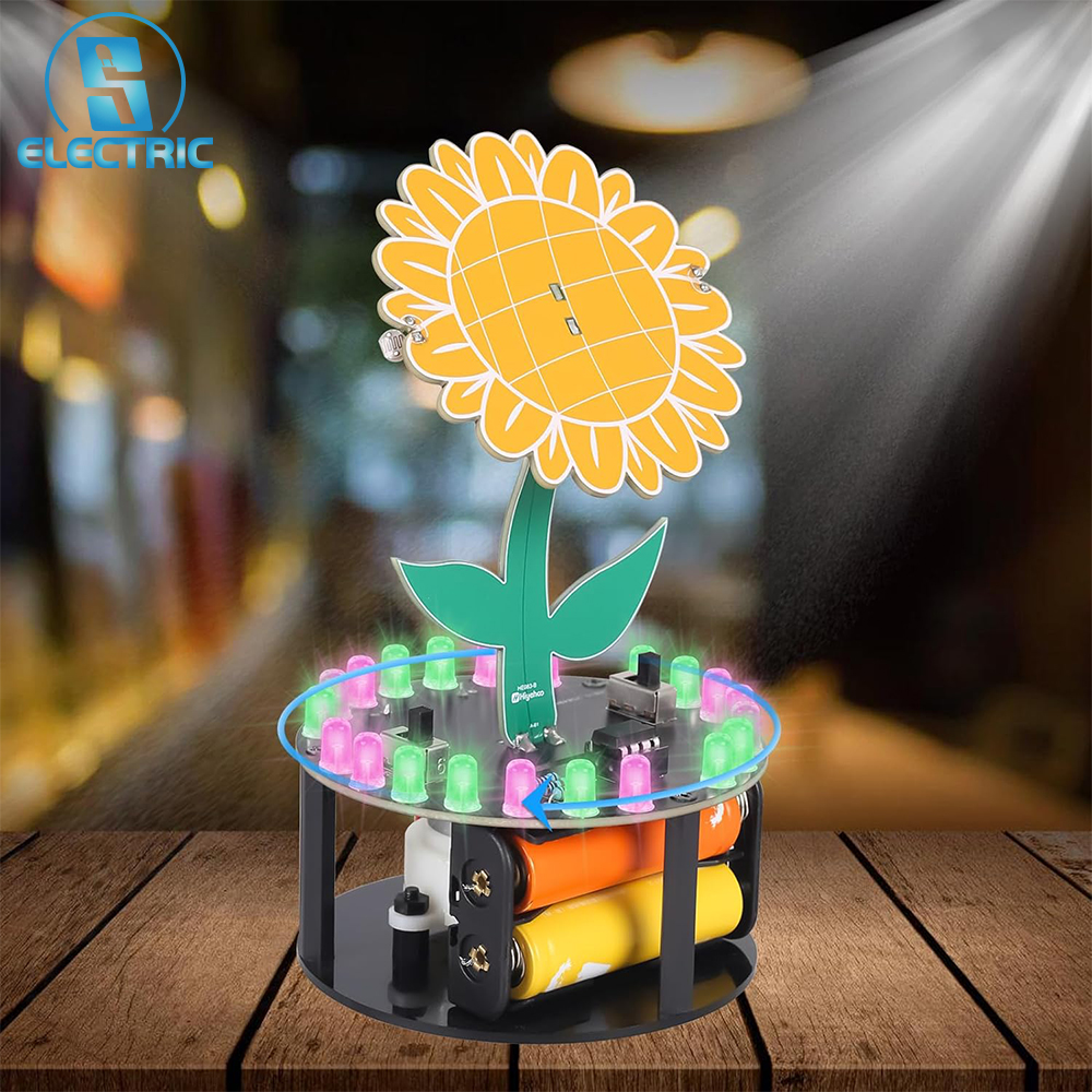 Light Chasing Sunflower Solder - Diy Electronics Gift Ideas review and price