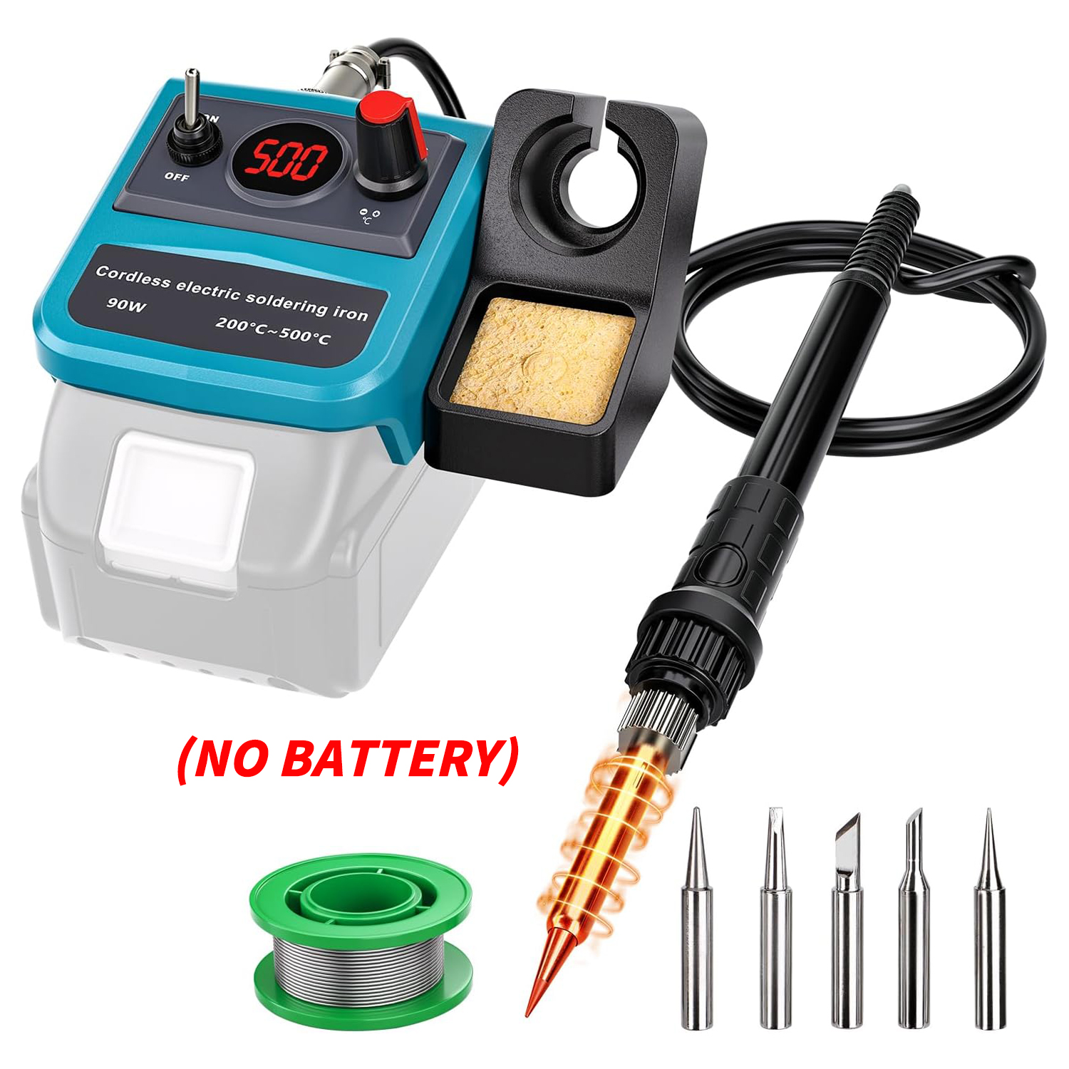 90W LED Digital Cordless Solde - Diy Electronics Storage review and price