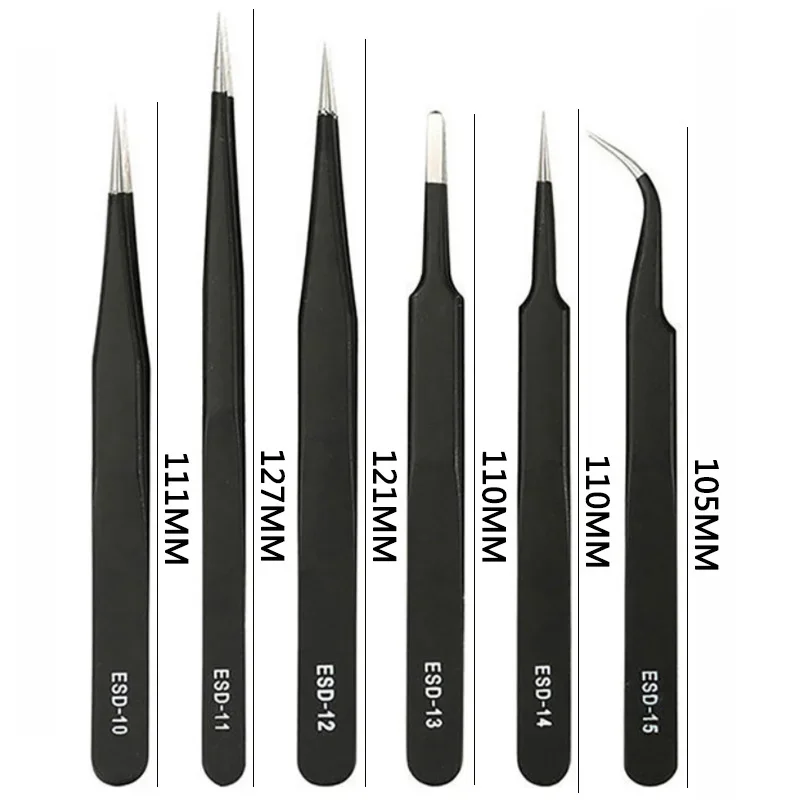 6PCS Precision Tweezers Set ES - Soldering Iron Kit review and price