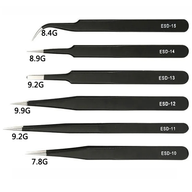 6PCS Precision Tweezers Set ES - Soldering Iron Kit review and price