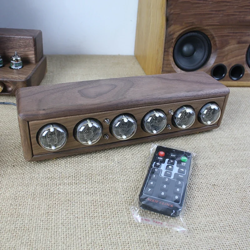 Luxury Wood Nixie Tube Clock D - Diy Electronics Gift Ideas review and price
